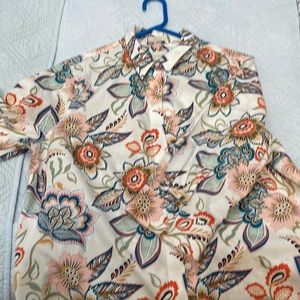 Chico’s patterned blouse
